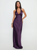 DressNovel Odyssa Halter Maxi Dress Purple