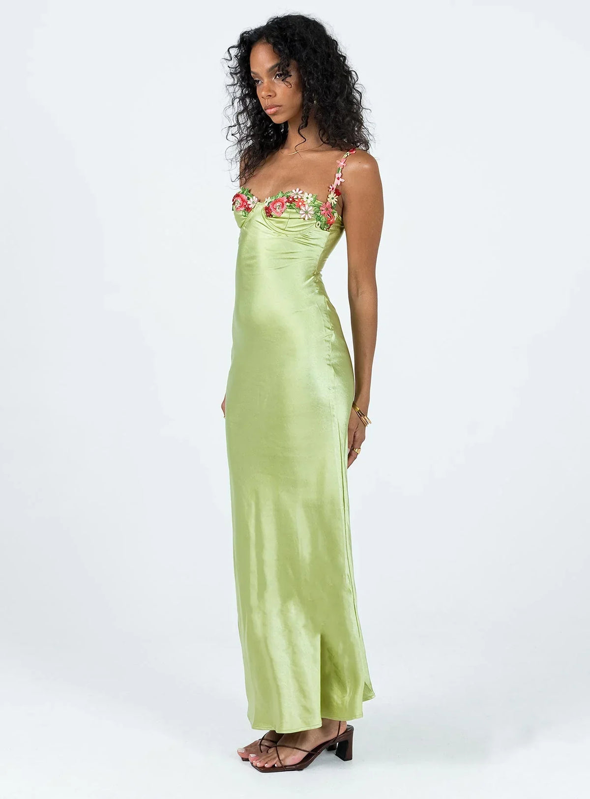 DressNovel Kenzie Maxi Dress Green