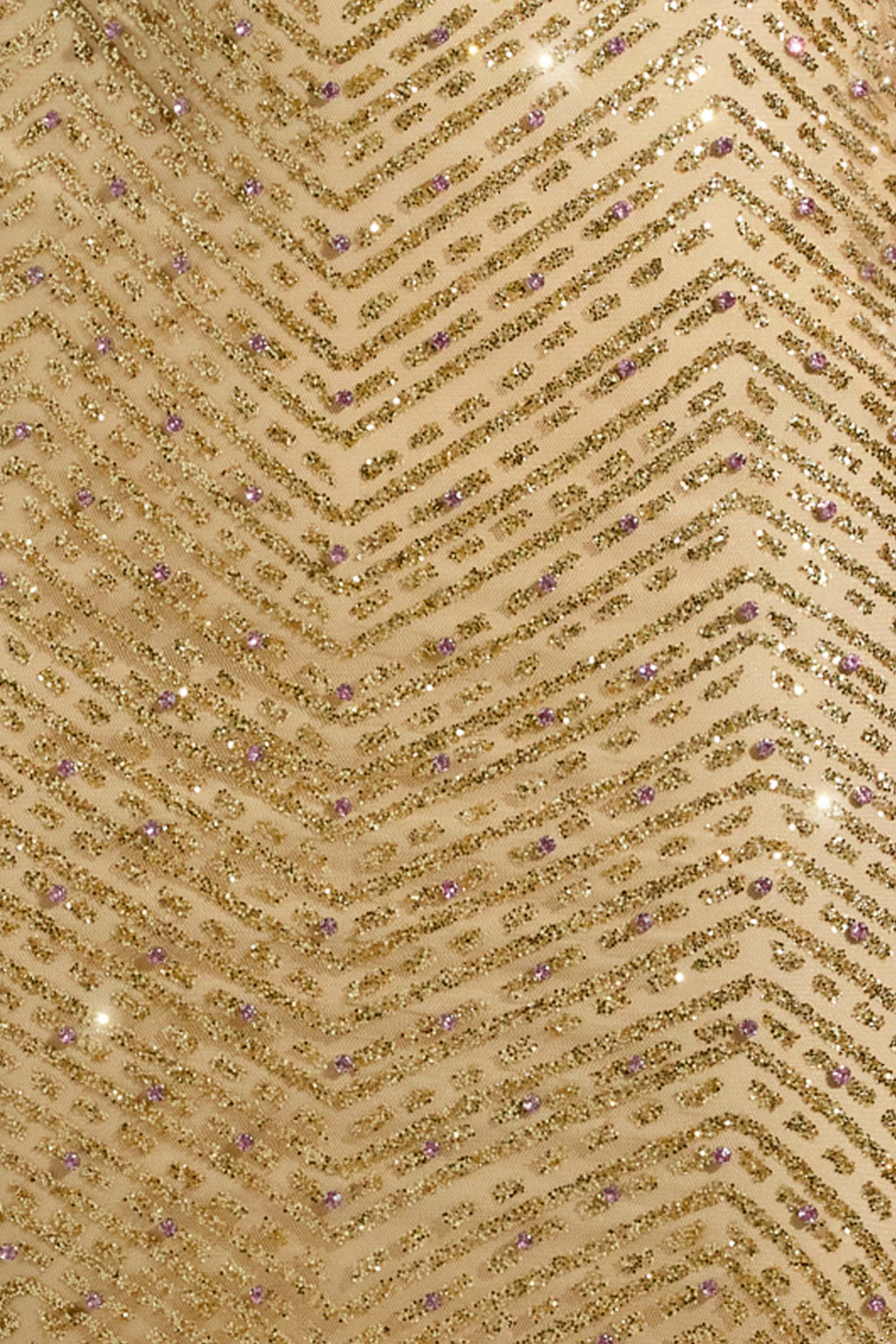 DressNovel Scoop-Neck Thigh-Split Maxi Dress in Gold