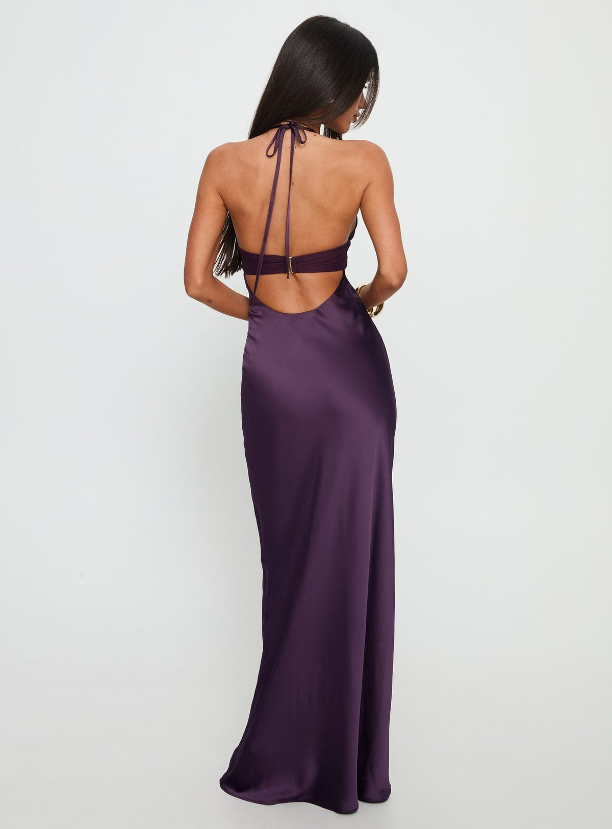 DressNovel Odyssa Halter Maxi Dress Purple