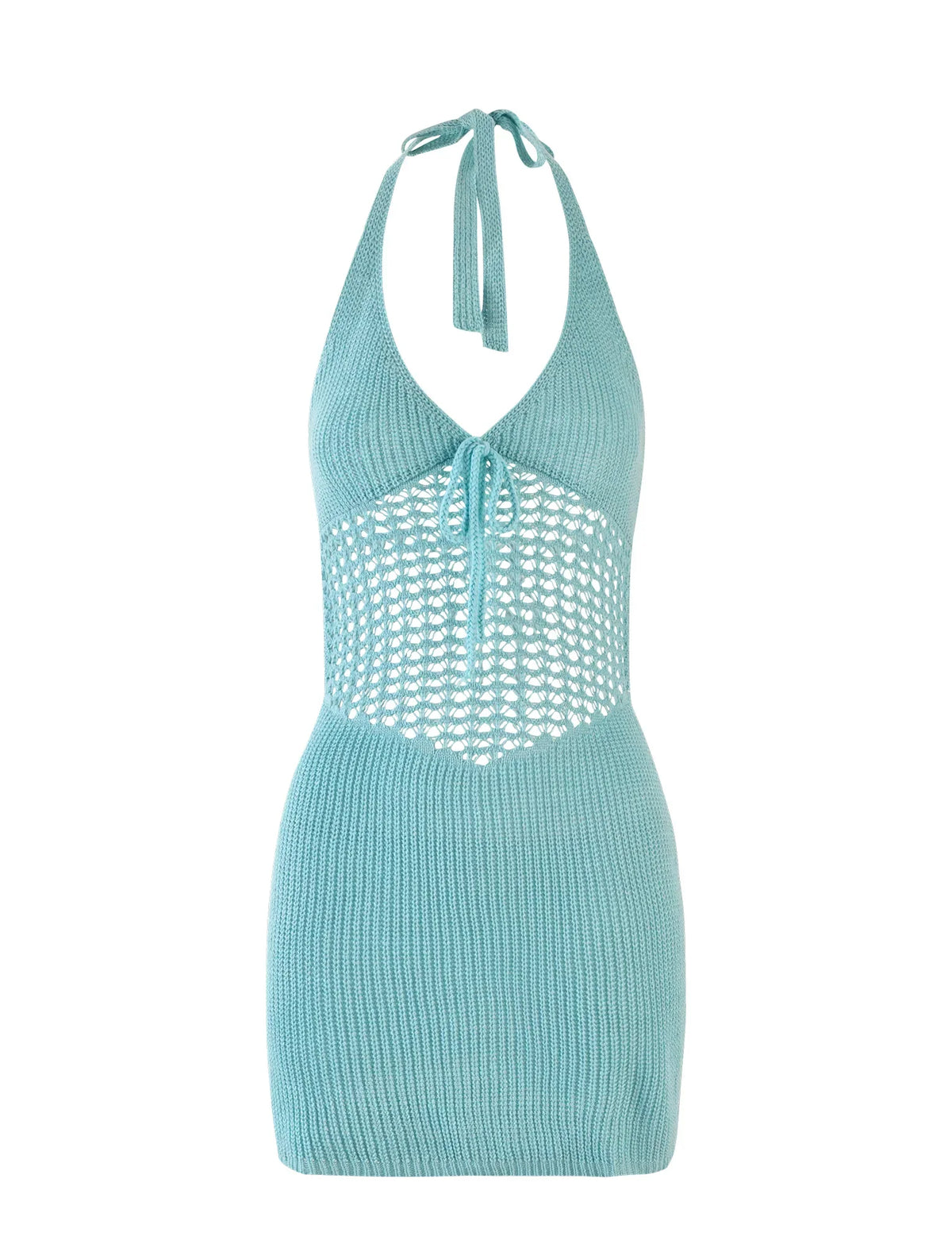 DELTA MINI DRESS - BLUE : PASTEL BLUE