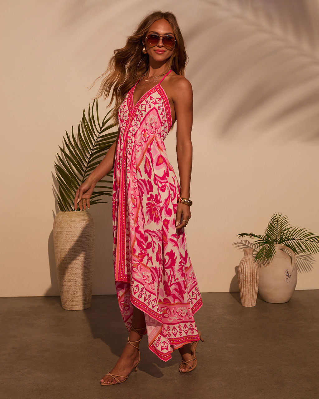 DressNovel Vineyard Border Print Maxi Dress