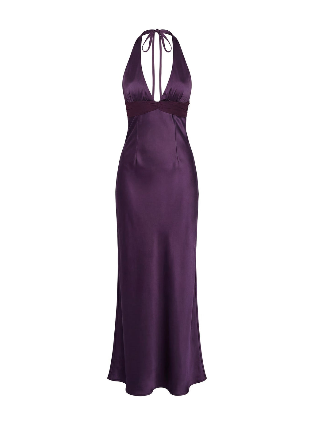 DressNovel Odyssa Halter Maxi Dress Purple