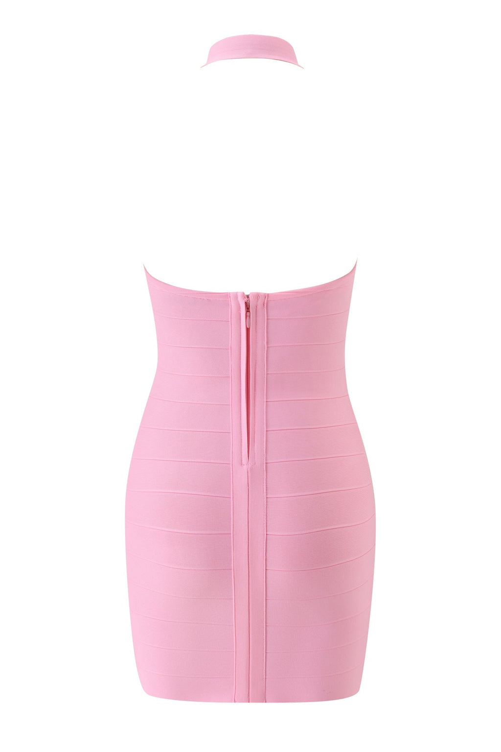 GownNovel AIDEN BANDAGE MINI DRESS - PINK