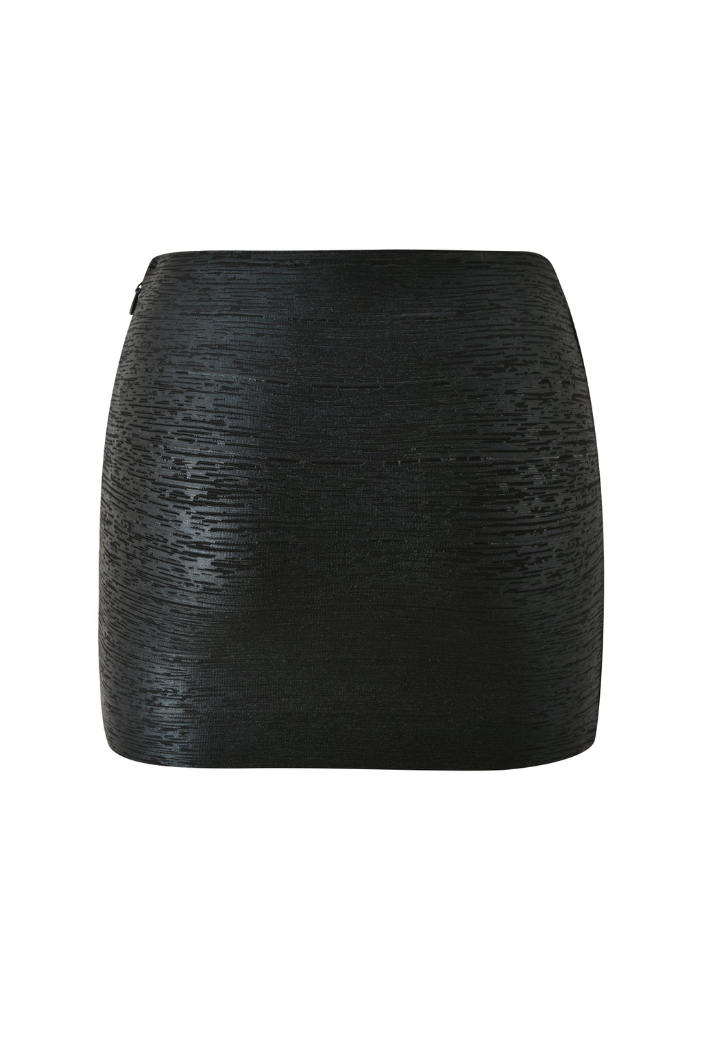 GownNovel AIDEN PLATINUM BANDAGE MINI SKIRT - BLACK