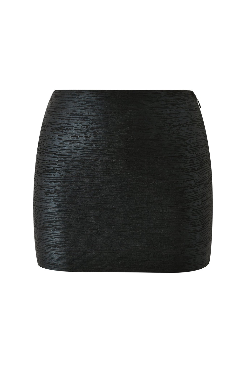 GownNovel AIDEN PLATINUM BANDAGE MINI SKIRT - BLACK