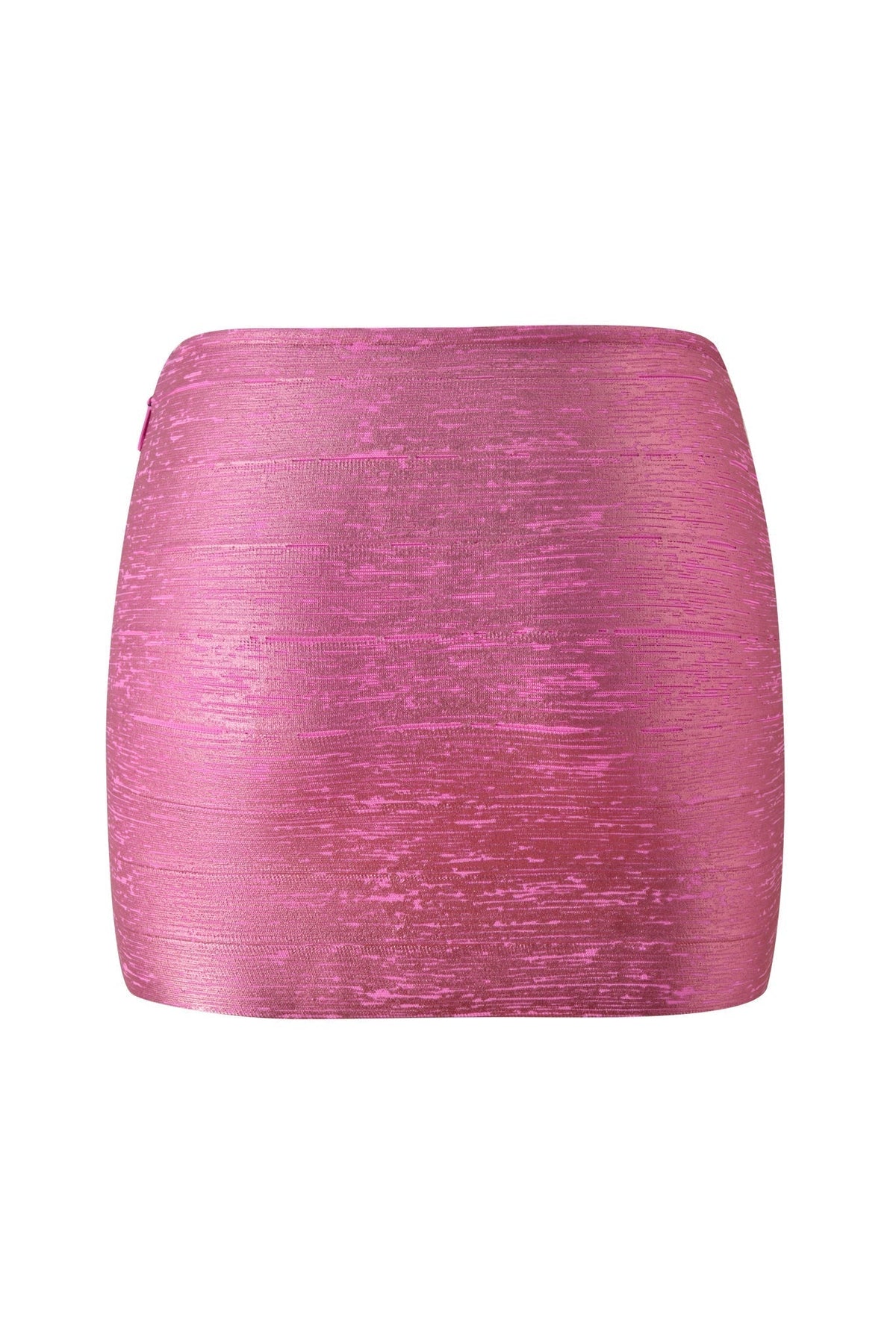 GownNovel AIDEN PLATINUM BANDAGE MINI SKIRT - FUCHSIA