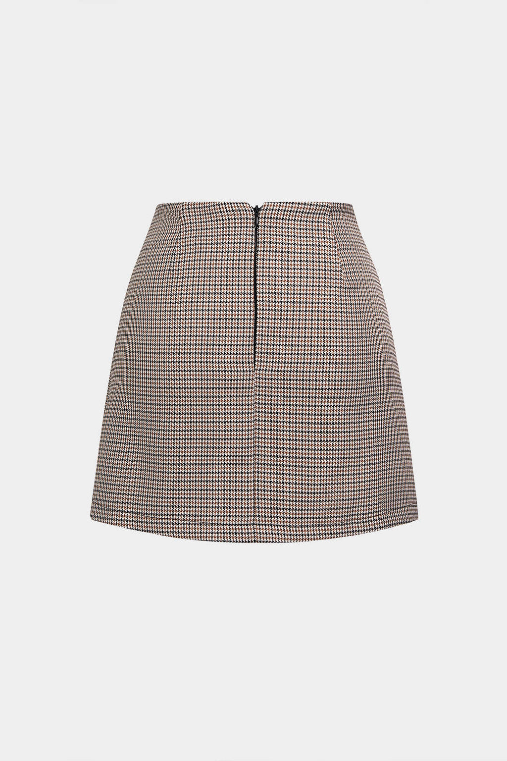 DressNovel Plaid Print Asymmetrical Pleated Mini Skirt